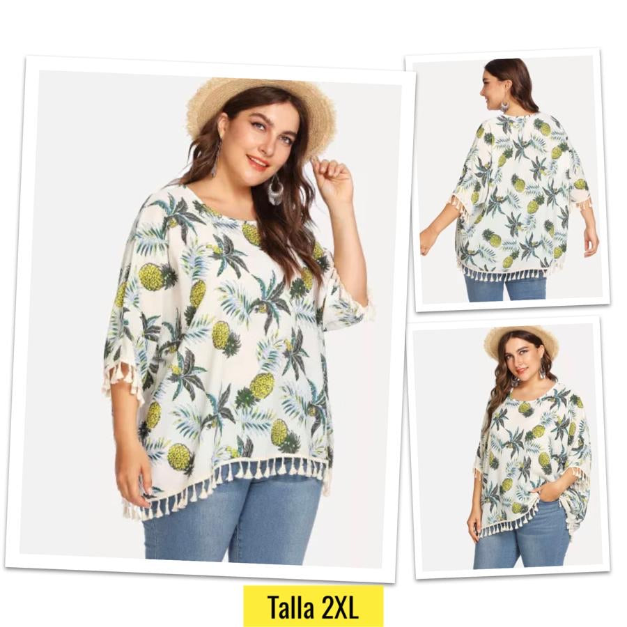 Blusa estampado pi as talla 2X 2XL Limited Club